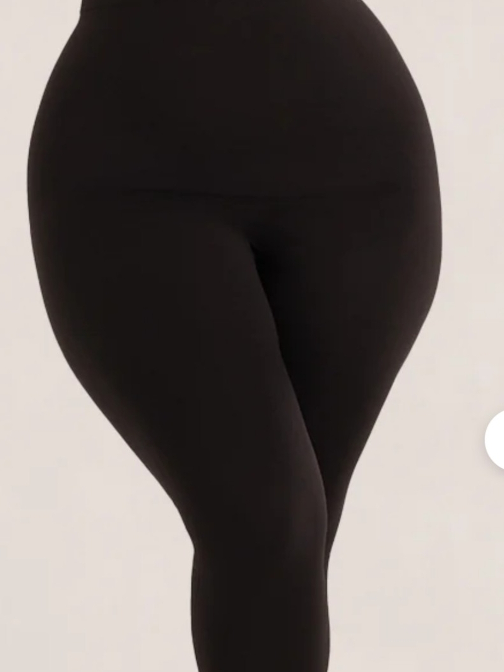 High-Waist Black Seamless Leggings Sz Large